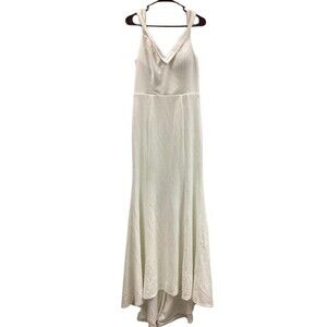T5 Ever-Pretty Wedding Dress Womens XL US White V-Neck Bridal Gown EH00247